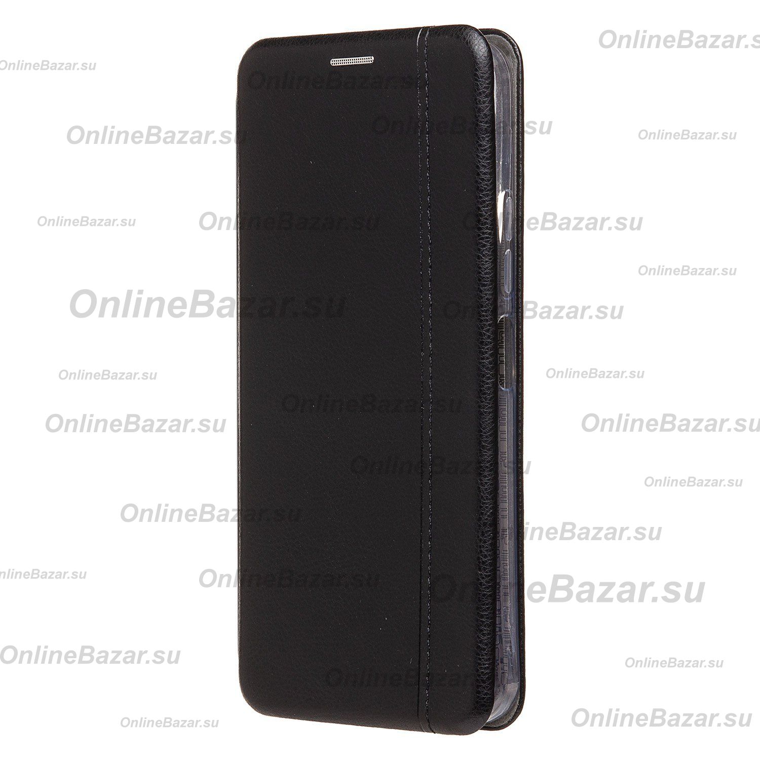 Чехол для Tecno Spark 40 (KM5n) флип боковой кожзам №3 <черный> ― OnlineBazar.su