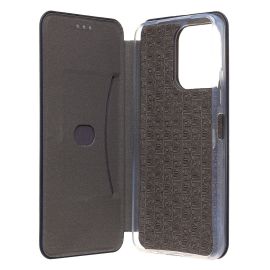 Чехол для Tecno Spark 40C (KM4k) флип боковой кожзам №3 <синий>