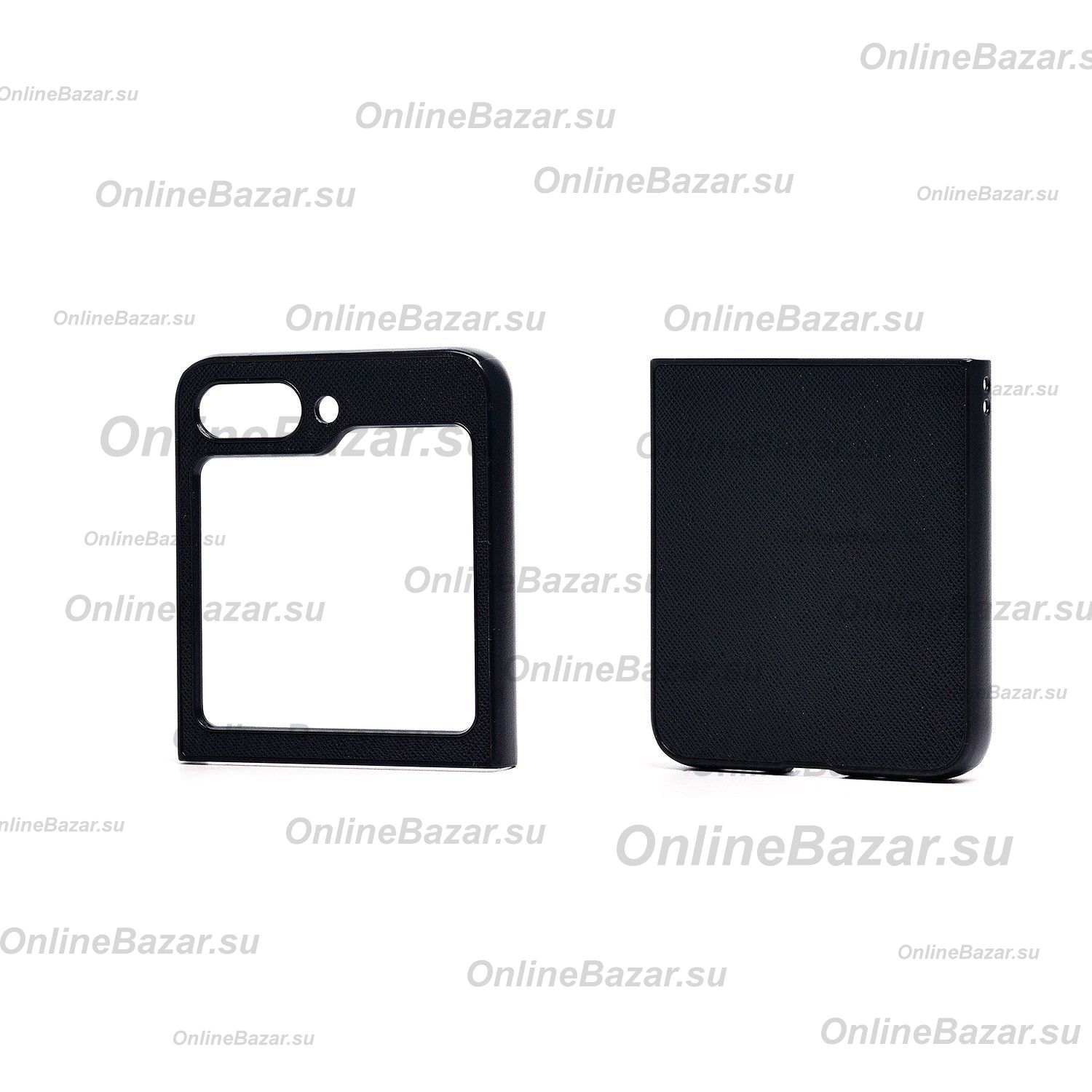 Чехол для Samsung SM-F731B (Galaxy Z Flip 5) пластиковый FLIP PC <черный> ― OnlineBazar.su