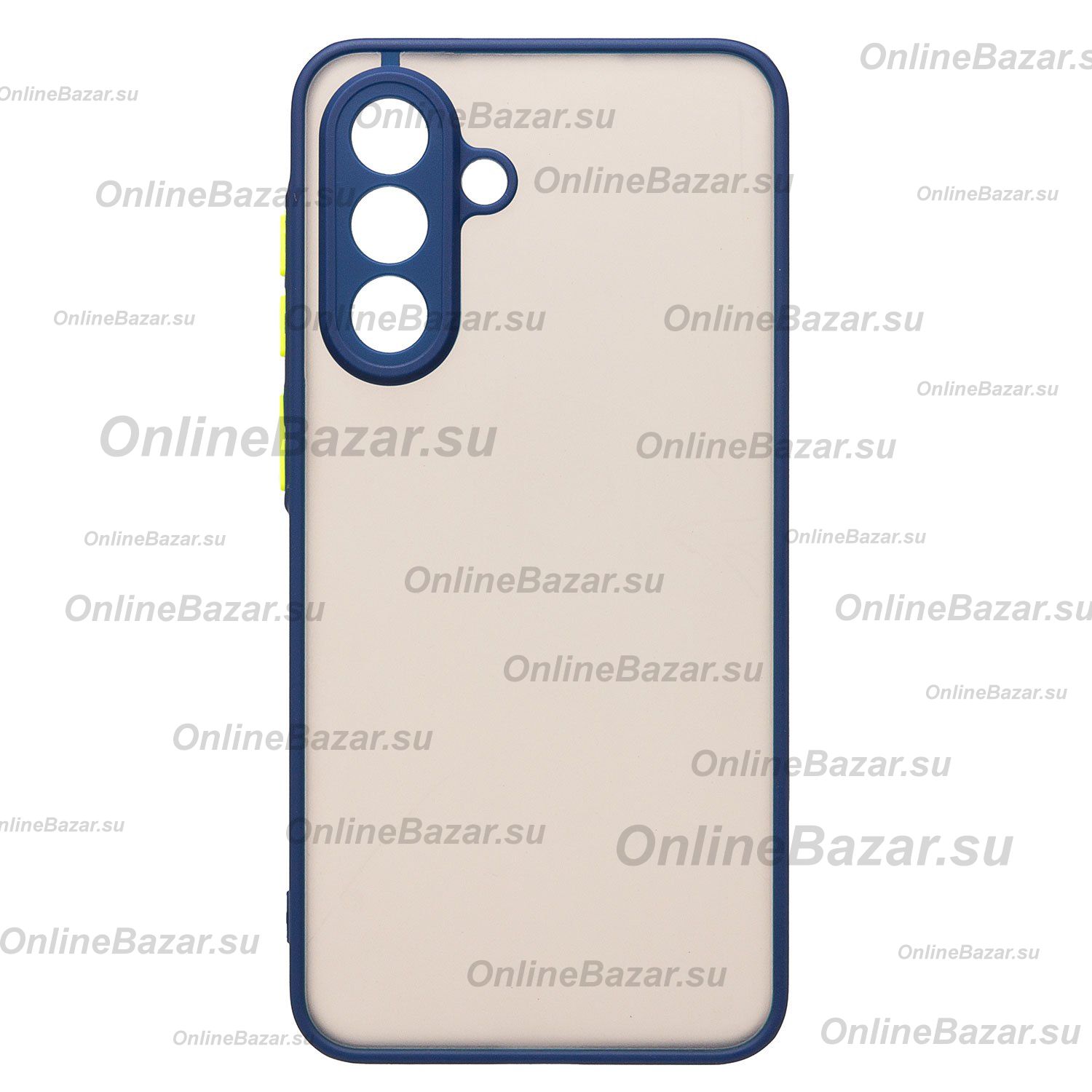 Чехол для Samsung SM-A566B (Galaxy A56 5G) пластиковый с окантовкой <темно-синий> ― OnlineBazar.su