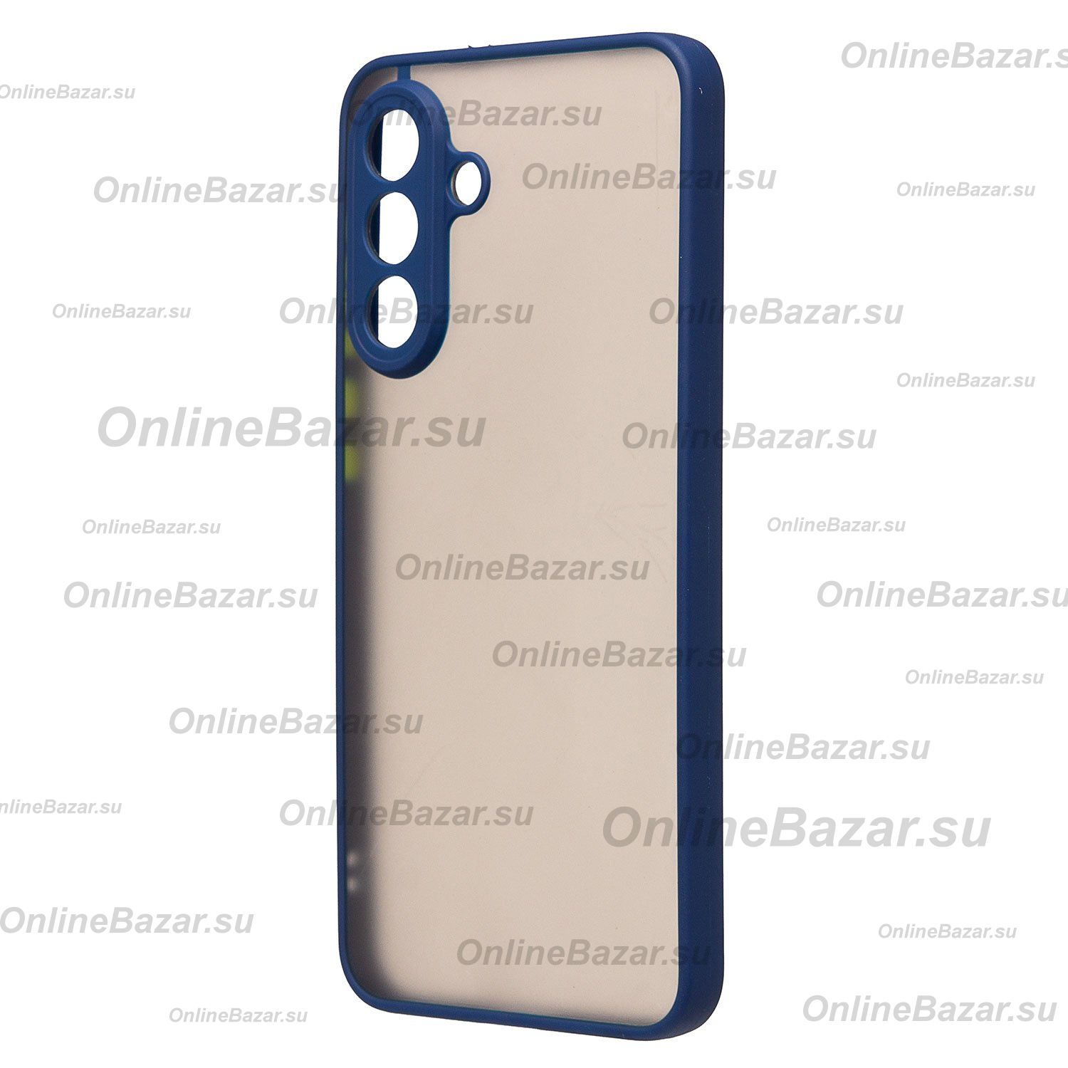 Чехол для Samsung SM-A566B (Galaxy A56 5G) пластиковый с окантовкой <темно-синий> ― OnlineBazar.su