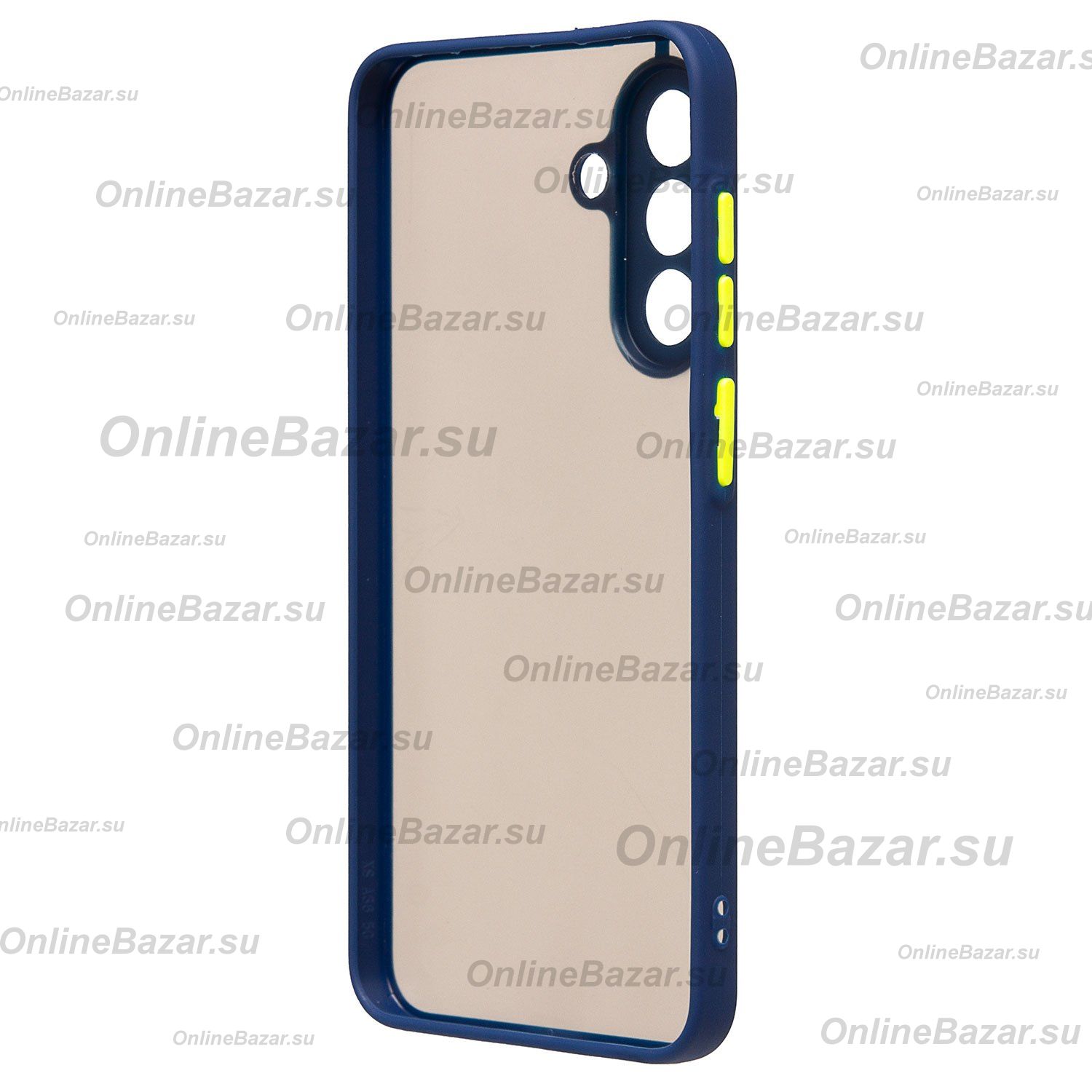 Чехол для Samsung SM-A566B (Galaxy A56 5G) пластиковый с окантовкой <темно-синий> ― OnlineBazar.su