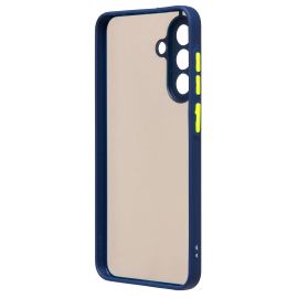 Чехол для Samsung SM-A566B (Galaxy A56 5G) пластиковый с окантовкой <темно-синий>