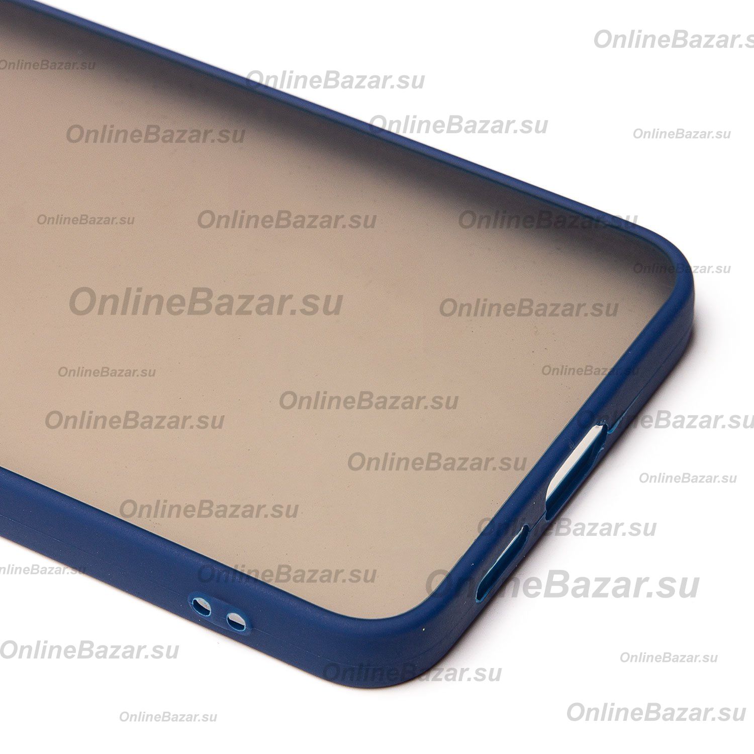 Чехол для Samsung SM-S936B (Galaxy S25 Plus) пластиковый с окантовкой <темно-синий> ― OnlineBazar.su