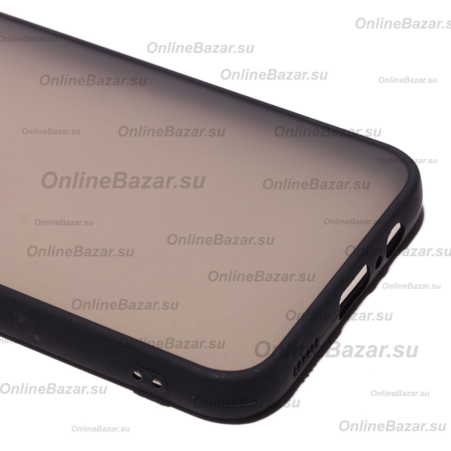 Чехол для Samsung SM-A146B (Galaxy A14 5G) пластиковый с окантовкой <черный> ― OnlineBazar.su