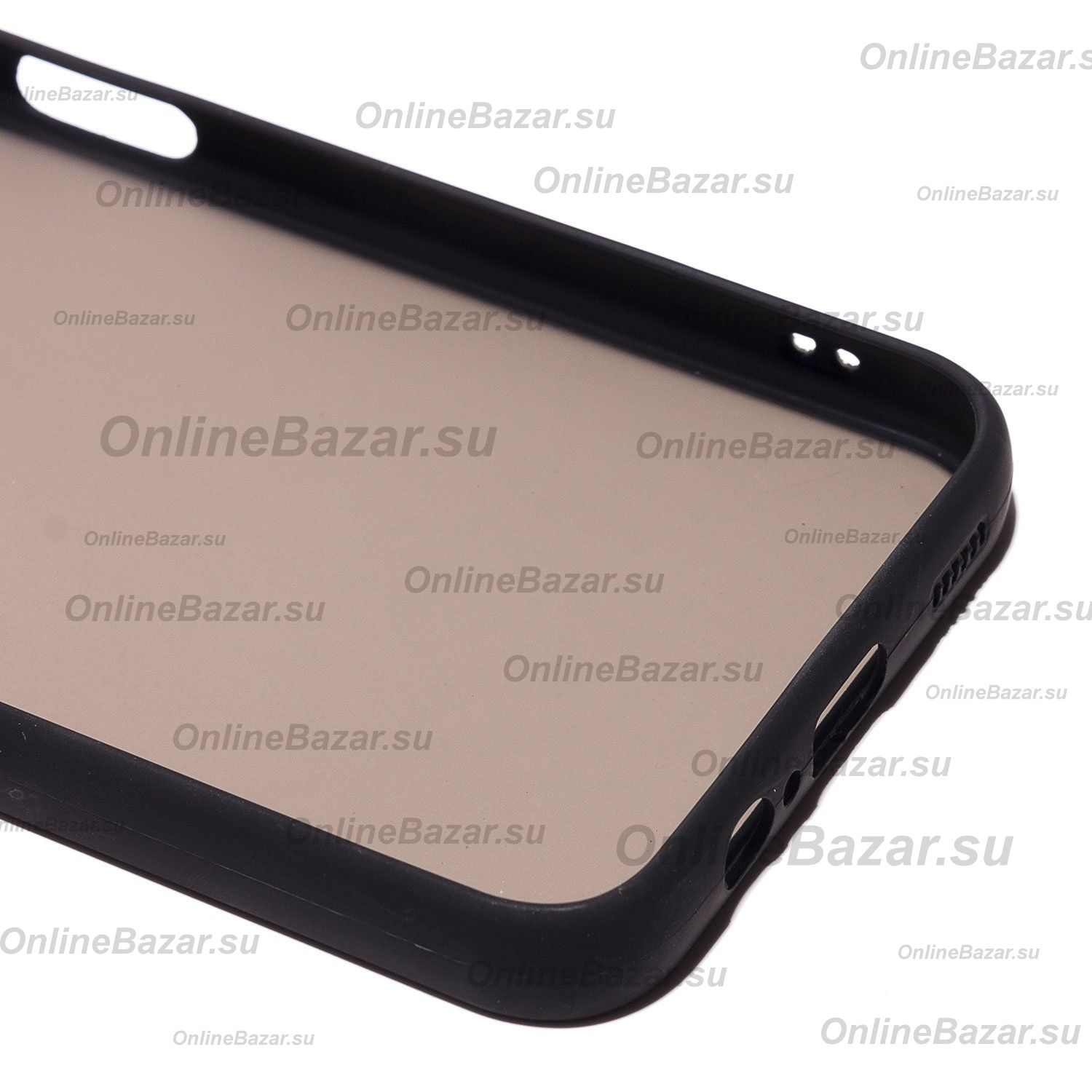 Чехол для Samsung SM-A146B (Galaxy A14 5G) пластиковый с окантовкой <черный> ― OnlineBazar.su