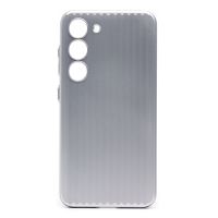 Чехол для Samsung SM-S911B (Galaxy S23) пластиковый рифленый <серебристый> ― OnlineBazar.su