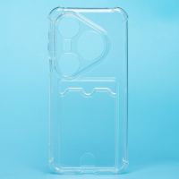 Чехол для Huawei LMR-LX9 силиконовый с картхолдером №2 <прозрачный> ― OnlineBazar.su