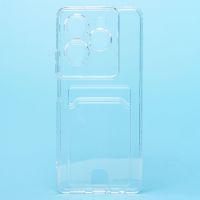 Чехол для Infinix Hot 40 Pro (X6837) силиконовый с картхолдером №2 <прозрачный> ― OnlineBazar.su