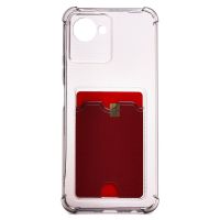 Чехол для Realme C30 силиконовый с картхолдером №2 <черный> ― OnlineBazar.su