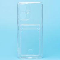 Чехол для Tecno Camon 19 (CI6n) силиконовый с картхолдером №2 <прозрачный> ― OnlineBazar.su