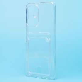 Чехол для Tecno Camon 19 (CI6n) силиконовый с картхолдером №2 <прозрачный>