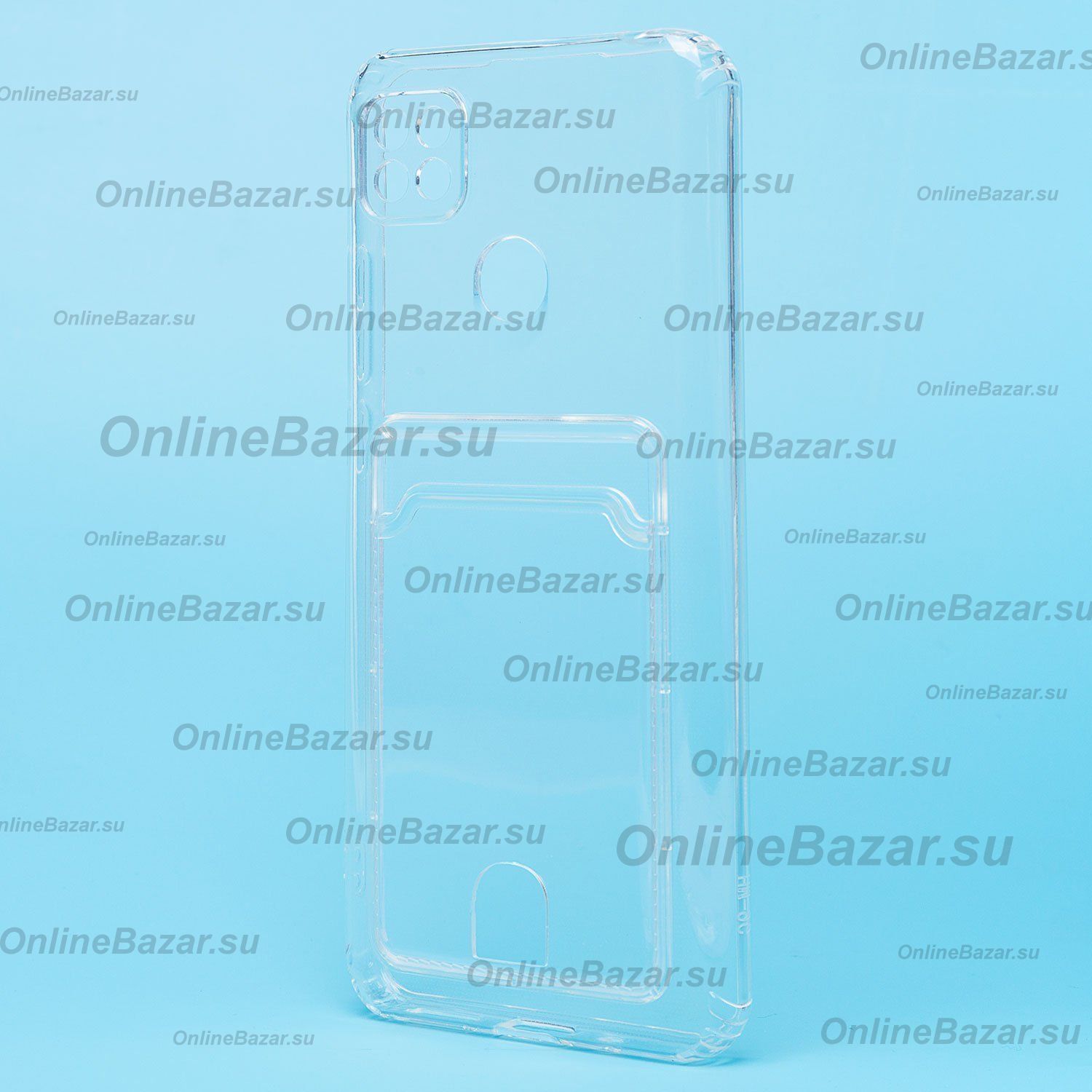 Чехол для Xiaomi 220233L2G силиконовый с картхолдером №2 <прозрачный> ― OnlineBazar.su