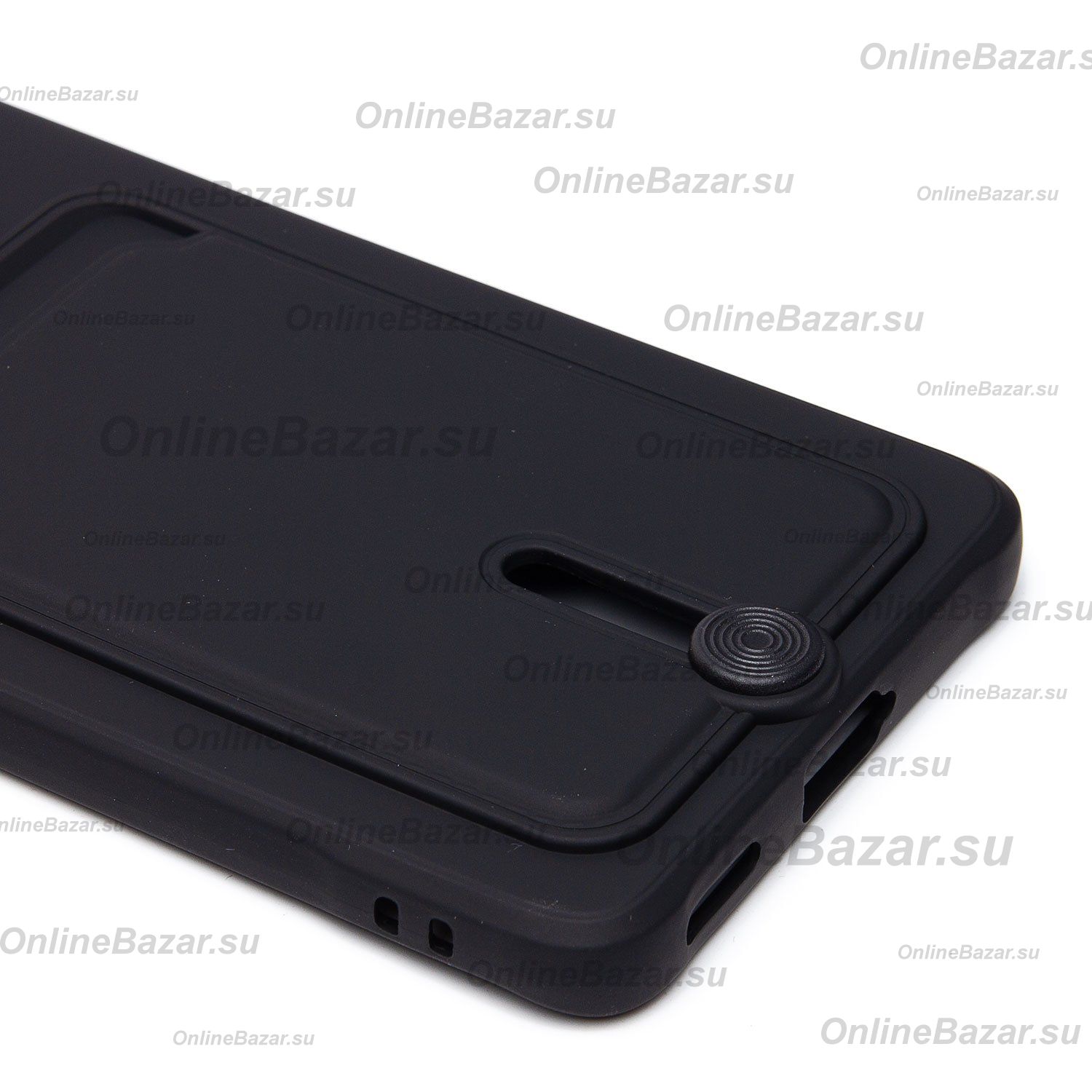 Чехол для Huawei Honor X9b силиконовый с картхолдером №4 <черный> ― OnlineBazar.su