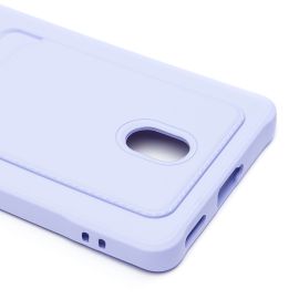 Чехол для Huawei Honor X9c силиконовый с картхолдером №4 <светло-фиолетовый>