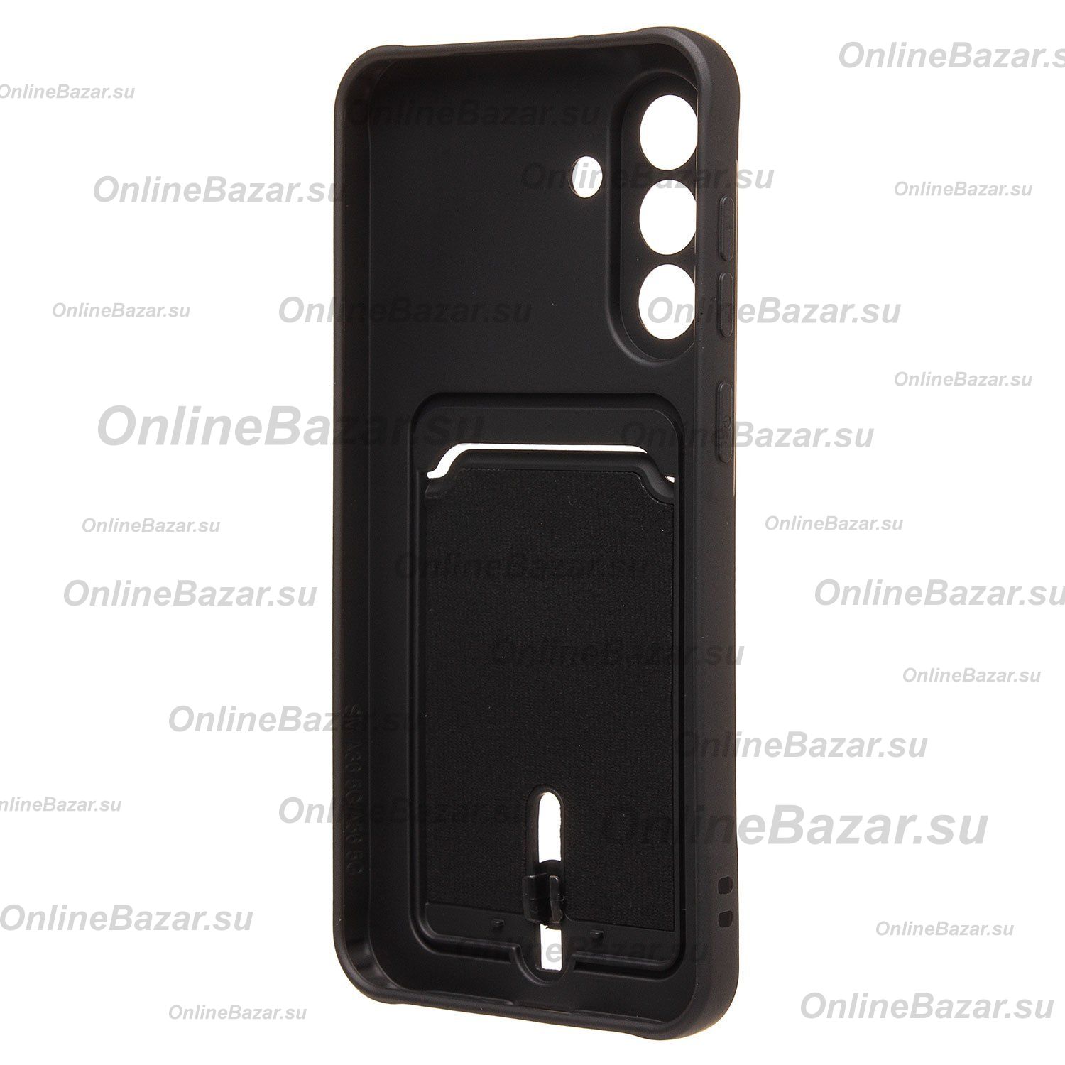 Чехол для Samsung SM-A566B (Galaxy A56 5G) силиконовый с картхолдером №4 <черный> ― OnlineBazar.su