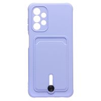 Чехол для Samsung SM-A047F (Galaxy A04s) силиконовый с картхолдером №4 <фиолетовый> ― OnlineBazar.su