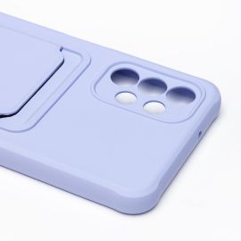 Чехол для Samsung SM-A047F (Galaxy A04s) силиконовый с картхолдером №4 <фиолетовый>