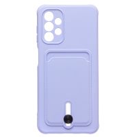 Чехол для Samsung SM-A047F (Galaxy A04s) силиконовый с картхолдером №4 <светло-фиолетовый> ― OnlineBazar.su