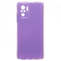 Чехол для Xiaomi M2101K7BL силиконовый с блестками №3 <светло-фиолетовый> ― OnlineBazar.su