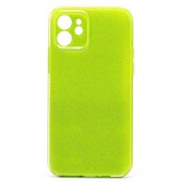 Чехол для Apple iPhone 12 силиконовый с блестками №3 <светло-зеленый> ― OnlineBazar.su