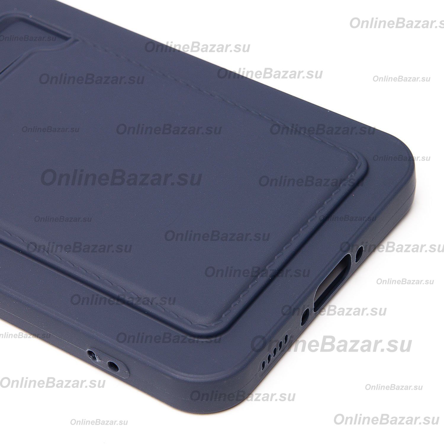 Чехол для Samsung SM-A566B (Galaxy A56 5G) силиконовый с картхолдером №9 <темно-синий> ― OnlineBazar.su