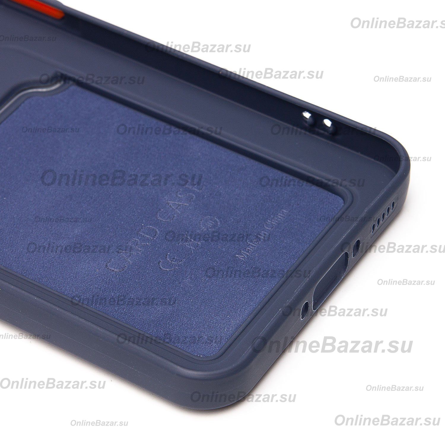 Чехол для Samsung SM-A566B (Galaxy A56 5G) силиконовый с картхолдером №9 <темно-синий> ― OnlineBazar.su