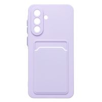 Чехол для Samsung SM-A566B (Galaxy A56 5G) силиконовый с картхолдером №9 <светло-фиолетовый> ― OnlineBazar.su
