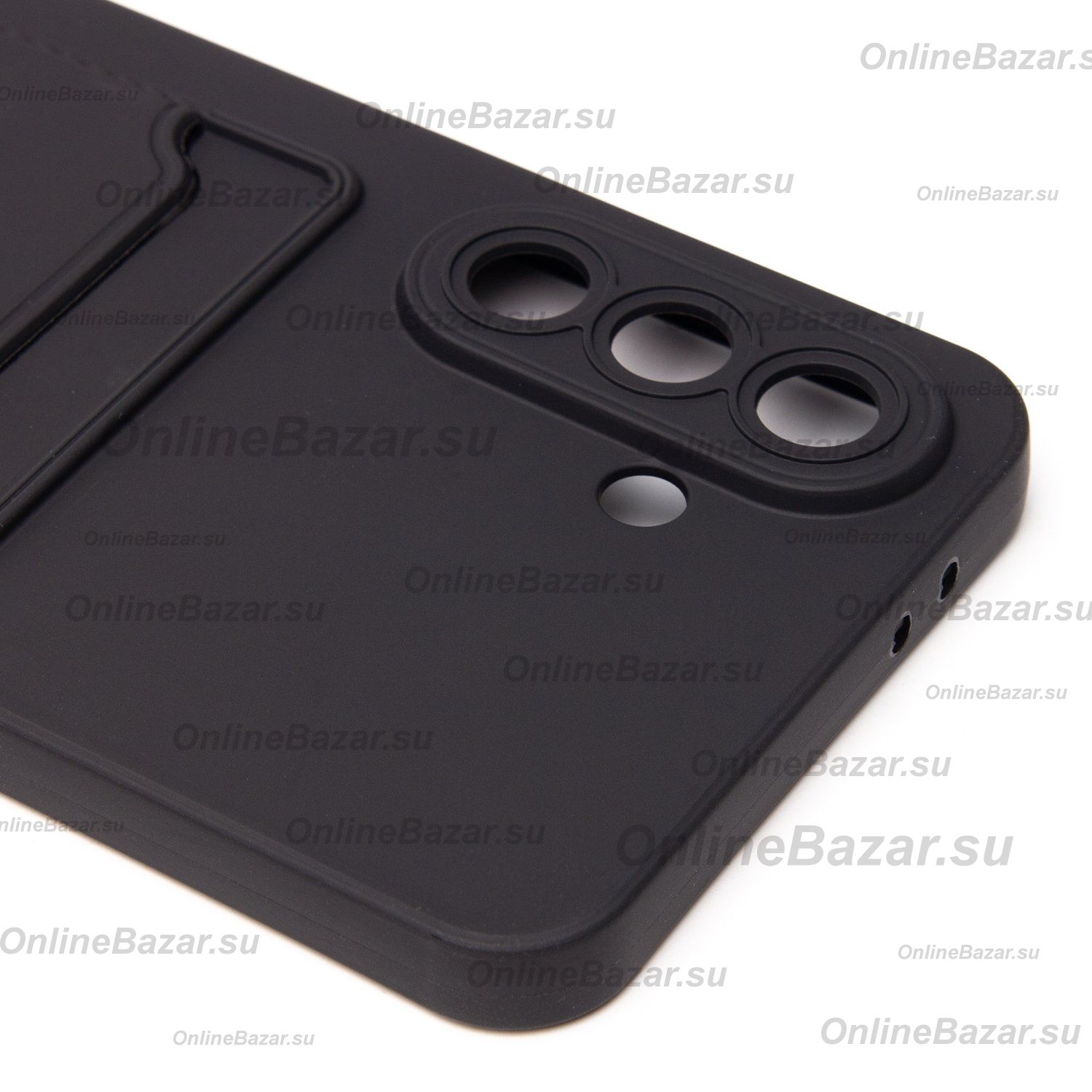 Чехол для Samsung SM-A566B (Galaxy A56 5G) силиконовый с картхолдером №9 <черный> ― OnlineBazar.su