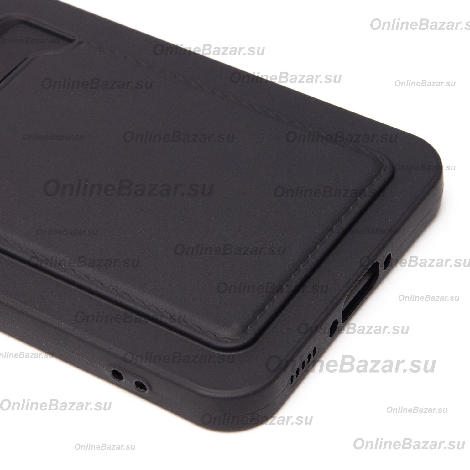 Чехол для Samsung SM-A566B (Galaxy A56 5G) силиконовый с картхолдером №9 <черный> ― OnlineBazar.su