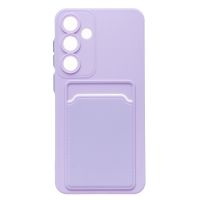 Чехол для Samsung SM-S936B (Galaxy S25 Plus) силиконовый с картхолдером №9 <светло-фиолетовый> ― OnlineBazar.su