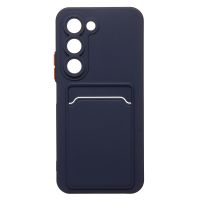 Чехол для Tecno Spark 40 Pro (KM6) силиконовый с картхолдером №9 <темно-синий> ― OnlineBazar.su