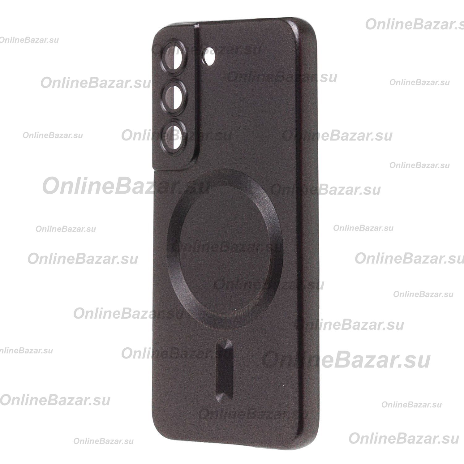 Чехол для Samsung SM-S901B (Galaxy S22) силиконовый Matte MagSafe <черный> ― OnlineBazar.su