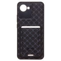 Чехол для Realme C30 силиконовый с картхолдером №8 <черный> ― OnlineBazar.su