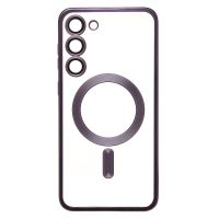 Чехол для Samsung SM-S911B (Galaxy S23) силиконовый MagSafe №7 <темно-фиолетовый> ― OnlineBazar.su