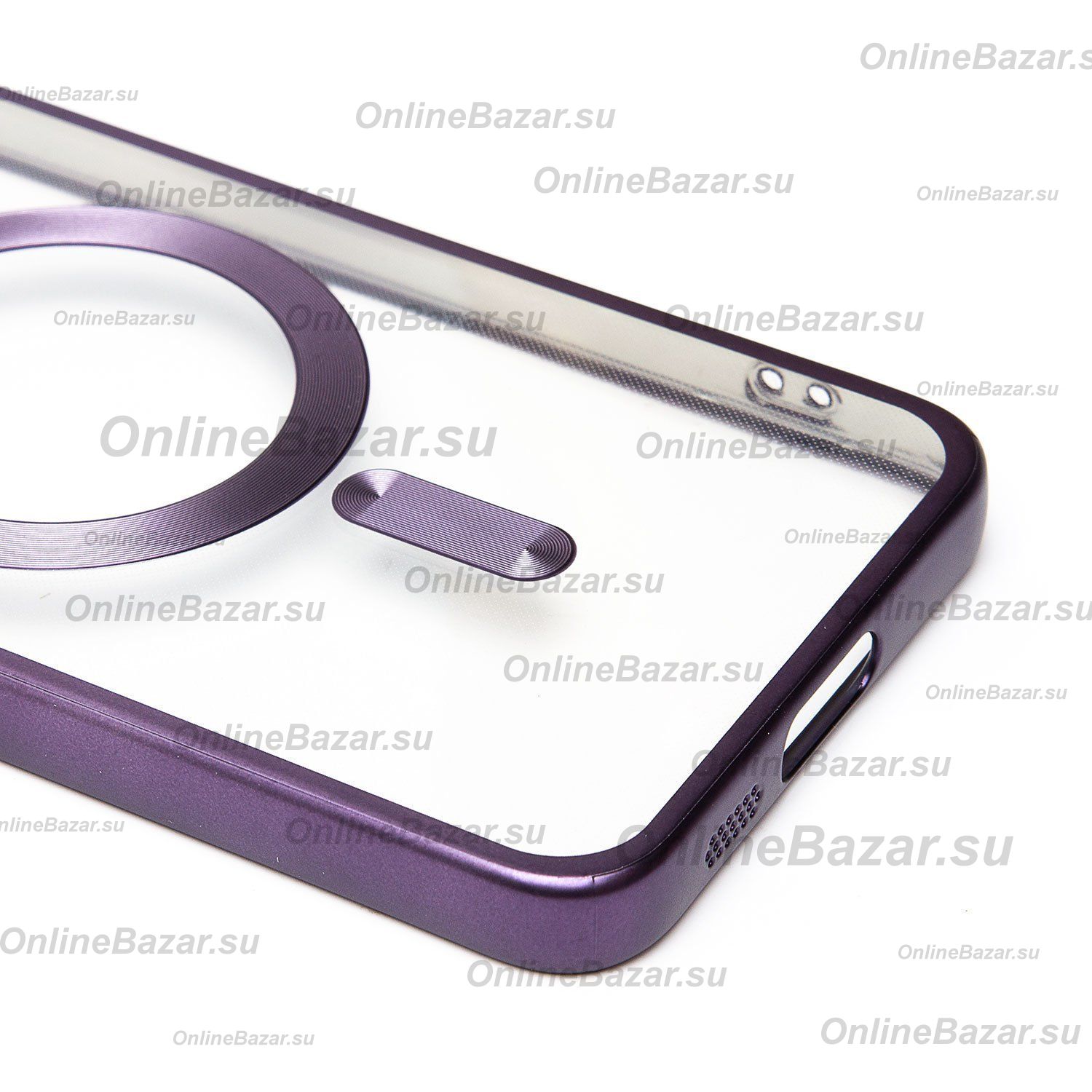 Чехол для Samsung SM-S911B (Galaxy S23) силиконовый MagSafe №7 <темно-фиолетовый> ― OnlineBazar.su