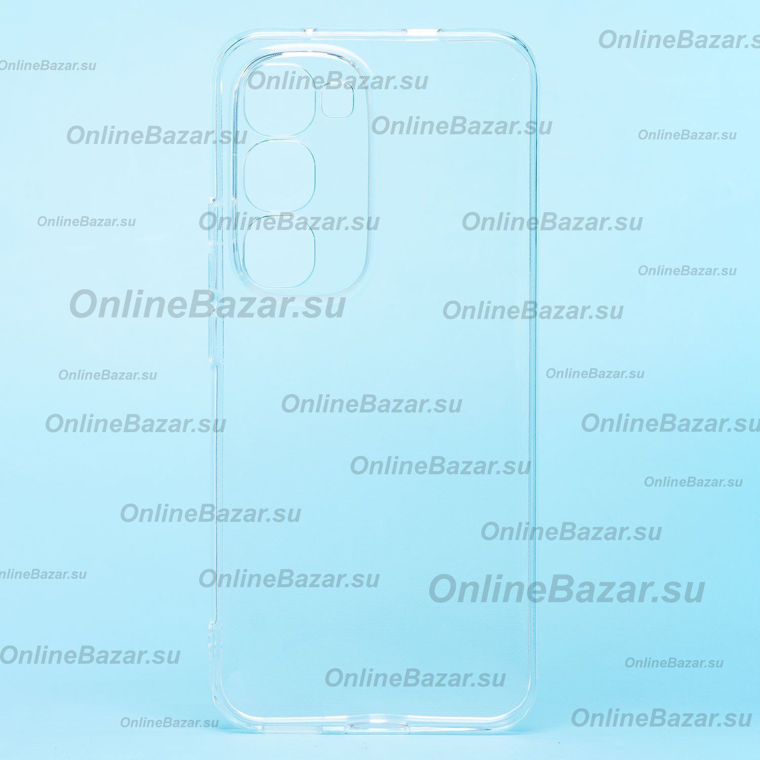 Чехол для Tecno Spark 40 Pro+ (KM7) силиконовый ультратонкий <прозрачный> ― OnlineBazar.su