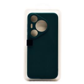 Чехол для Huawei Pura 70 Pro силиконовый Soft Touch 4 <темно-зеленый>