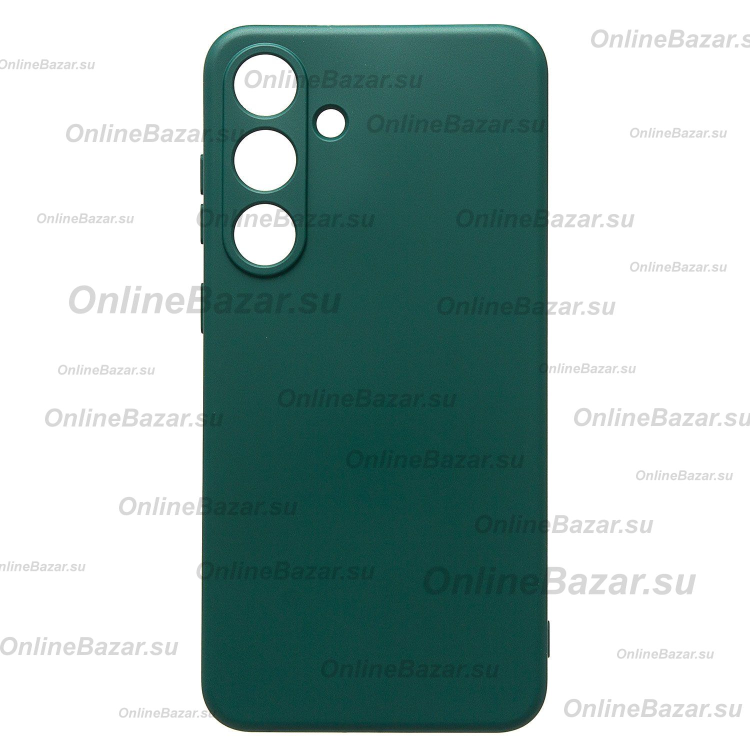 Чехол для Samsung SM-S936B (Galaxy S25 Plus) силиконовый Soft Touch 4 <темно-зеленый> ― OnlineBazar.su