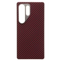 Чехол для Samsung SM-S938B (Galaxy S25 Ultra) пластиковый MagSafe POSH KEVLAR <красный> ― OnlineBazar.su