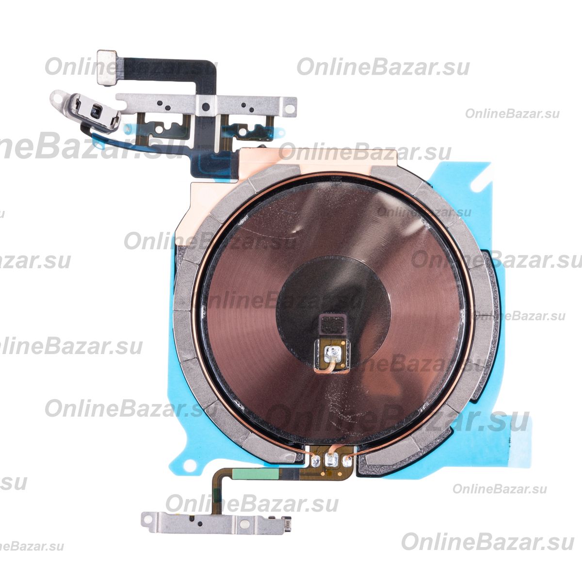 Шлейф для Apple iPhone 12 mini на беспроводную зарядку, кнопки включения и громкости (оригинал) ― OnlineBazar.su