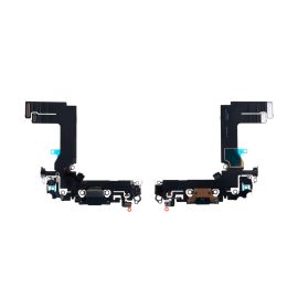 Шлейф для Apple iPhone 13 mini на системный разъем и микрофон <черный>