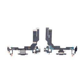 Шлейф для Apple iPhone 16e на системный разъем и микрофон <черный> (оригинал)