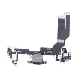 Шлейф для Apple iPhone 16e на системный разъем и микрофон <черный> (оригинал)