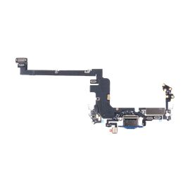 Шлейф для Apple iPhone 17 Pro на системный разъем и микрофон <синий> (оригинал)