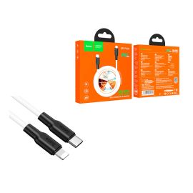 Кабель USB-C Apple iPhone Lightning Hoco X21 Plus (1 м) <белый>