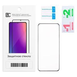 Защитное стекло для Huawei Honor X9b (2,5D/закаленное, полная наклейка) <черный> в блистере