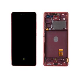 Дисплей для Samsung SM-G780F (Galaxy S20 FE) модуль в сборе с тачскрином <красный> (оригинал SP)