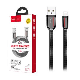 Кабель USB Apple iPhone Lightning Hoco U74 <черный>