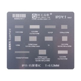 Трафарет BGA Amaoe (IPDY1, V6.0) для дисплеев Apple iPhone 11-16 Pro Max